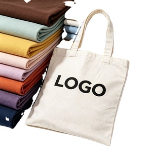Sac fourre-tout en toile recyclée écologique réutilisable avec motif lettres, bandoulière, logo personnalisé, portable pour promotion de cadeaux et événements de marque - Product Image 1