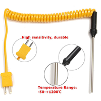 Sensor de Temperatura PT100 Personalizado, Termopar Tipo K Flexible para Fundición de Zinc y Aluminio