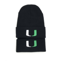 Nouveau bonnet de sécurité en gros, style Y2K, en tricot noir avec lettres brodées personnalisées, motif camouflage à carreaux et nœuds, 100% acrylique