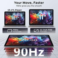 Tablet Android 16 M70 2-in-1 dengan Keyboard, Layar 11 Inci T7250 Octa-Core, RAM 24GB/ROM 256GB + TF 2TB, Kamera 16MP+8MP, Layar IPS 1024x576, Baterai 8000mAh