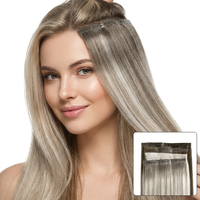 Nouvelle Tendance : Machine à Tissage Invisible Double Trame, 100% Cheveux Remy Vierges Alignés dans le Sens des Cuticules, Sans Couture