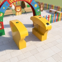 Portillon pivotant de sécurité renforcée pour maternelle avec lecteur de carte RFID – Barrière d'accès sécurisée pour enfants
