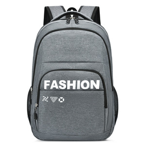 Fashion Men's Laptop <b>Backpack</b> <b>Large</b> Capacity Shoulder Bag For Business Travel Commuting Gray - Product Image 1