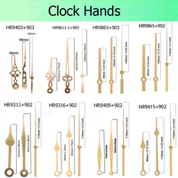 Horloge murale décorative moderne 1688 à mouvement carré en plastique pour chambre et cuisine, accessoires, mouvement à quartz à piles AA, plusieurs aiguilles