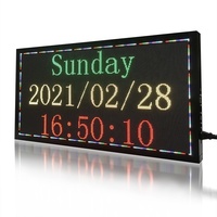 Pantalla LED a Todo Color P2.5 de 320*160 mm, Tablero de Mensajes Desplazables Digitales Programables RGB, Letrero LED con Texto en Movimiento