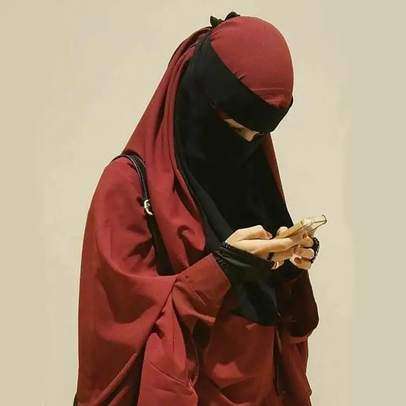 Wholesale Niqab Muslim Women Scarf One Layer Nida Veil Face Cover Mask Women Chador Niqab Burqa Jilbab Prayer Hijab Niqab