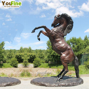 等身大屋外ガーデンヴィラブロンズフルサイズ馬像 - Product Image 6