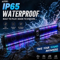 Barre de son étanche 34 pouces BT 500W LED IP65 ATV UTV Golf Cart Beach Buggy Marine Extérieur 12V