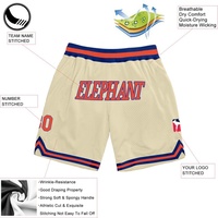 Gerileme Tarzı Etiketsiz Baskılı Jersey Spor Salonu Temel Isınma Toptan Boş Kırpılmış Logolu Kemik Desenli Unisex Basketbol Şortları Büyük Beden