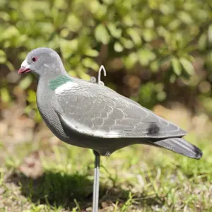 Plastic Flocking Pigeon Decoys For Scare Birds PE Hunting Pigeon Decoy For Garden Decoration