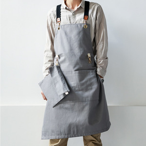 Delantal <span class=keywords><strong>de</strong></span> Pechera sin Mangas <span class=keywords><strong>de</strong></span> Mezclilla Estilo Coreano, Reutilizable y Moderno para <span class=keywords><strong>Hombres</strong></span> y Mujeres, Peluqueros, Estilistas, Artistas, Tiendas <span class=keywords><strong>de</strong></span> Té con Leche - Product Image 2