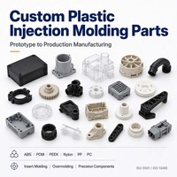 Fabricante de Moldeo por Inyección de Plástico Personalizado, Insertos Roscados de ABS, POM, PEEK, Nylon, PP, PC, Sobremoldeo, Prototipado Rápido, MOQ Bajo