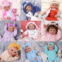Poupée Reborn Babeside Sunny 17" Fille Réaliste, Poupée Reborn Tendance Bébé Fille en Silicone