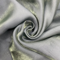Tissu satiné métallique brillant en polyester et rayonne de haute qualité 80 g/m²