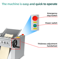 Machine automatique électrique à pâtes, laminoir à pâte silencieux, production de 100 kg/h pour boulangerie et pizzeria