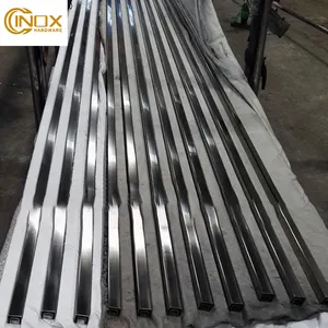 Factory Direct Sales Villa Apartment Balcony Handrail Stainless Steel Single Square Groove Pipe