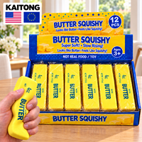 KAITONG Vente en gros de jouets anti-stress en mousse PU non toxique à remontée lente, mini et géants, 4 Oz, Squishies Mantequilla en forme de bâton de beurre