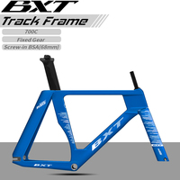 Nouveau cadre de vélo de piste en carbone BXT, cadre de course à pignon fixe en fibre de carbone, cadre de vélo de route TRC-195, cadre de vélo de piste