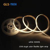 Bande lumineuse COB à double rangée Ra90+ 600 LED par mètre 24 volts 12 mm 24 W par mètre 3000K 4000K 6000K pour la décoration commerciale intérieure