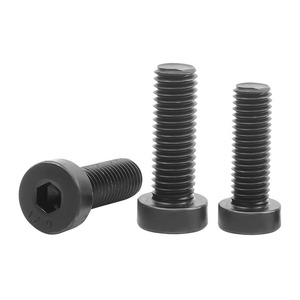 Vis à tête ronde en acier oxydé noir M2/M6 16mm/25mm Grade 10.9 & 12.9 Métrique Entièrement Filetée pour l'Assemblage de Machines - Product Image 3