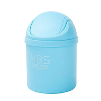 Petite poubelle ronde en métal pour salle de bain Poubelle pour salle de bain