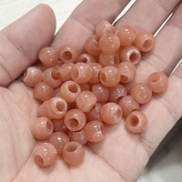 Perles acryliques à grand trou pour accessoires de bijoux, cordons tressés, stylos, tresses de cheveux, attaches de tissu et lacets de chaussures - DIY