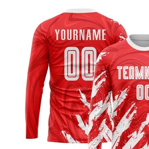 Camiseta de Fútbol Profesional de Manga Larga con Patrón Abstracto, Sublimada, Transpirable y de Secado Rápido para Hombre - Product Image 3