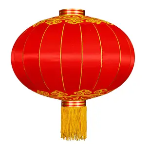 New Year Hanging Decorations Outdoor Ornaments Lantern Silk Pendants Spring Festival Lanterns For Chinese Red 001 CN GUA Lyan