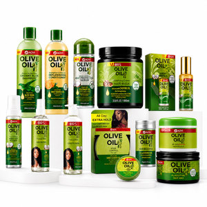 Collection complète de soins capillaires à l'huile d'olive en gros pour cheveux bouclés et texturés, hydratation intense et nourrissante, marque privée OEM - Product Image 1