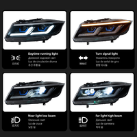 AURON Auto Lighting 12V Nouveaux phares LED 36W 6000 lm Bicolores pour mise à niveau et rétrofit des Série 3 E90 2005-2012 6000K DRLS D2H