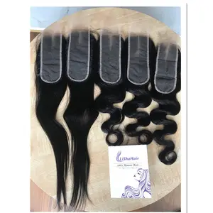 kim k 2x6 transparent HD lace closure middle part virgin remy human hair 2x6 lace closure in stock for wholesale