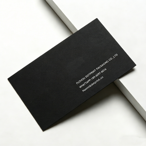 Cartes de visite en carton rose imprimées numériquement avec logo personnalisé en relief, recto-verso, format petit - Product Image 1