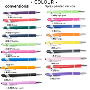 قلم تروجي شخصي قلم للأعمال مع شعار هدية ترويجية من الألومنيوم شعار مخصص محفور بالليزر أقلام شعار - Product Image 2