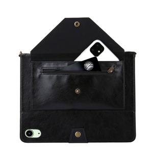 Cao cấp PU Leather trường hợp bìa cho iPad 10th thế hệ 2022 10.9 ''12.9'' phong bì da bage Crossbody dây đeo - Product Image 6