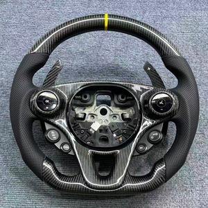 Volant en fibre de carbone forgé YTcarbon à dégagement rapide compatible avec les voitures de course pour Smart Fortwo 451 - Product Image 1