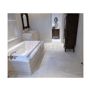 Prix de gros d'usine Newstar, style moderne, taille personnalisée, marbre blanc gris naturel pour les murs de salle de bain, carrelage de contour de la <span class=keywords><strong>baignoire</strong></span> - Product Image 4