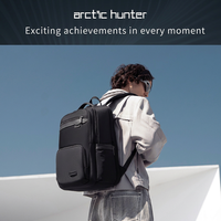 Tas Ransel Laptop Anti Air Berkualitas Tinggi Arctic Hunter, Tas Laptop Bisnis untuk Perjalanan, Tas Ransel Komputer Kapasitas Besar, Sac a dos