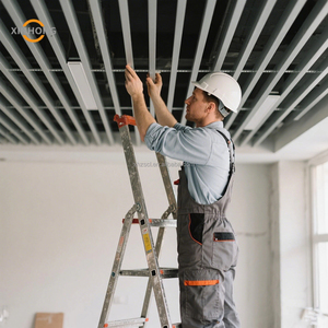 Trung Quố<span class=keywords><strong>c</strong></span> Treo Nhôm Trần woodgrain Bảng điều chỉnh Trần U hình nhôm Trần tuyến tính Bảng điều chỉnh - Product Image 3