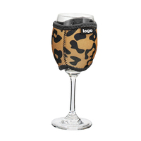 Couverture de gobelet à vin rouge créative housse de protection de tasse en verre manchon de tasse à vin néoprène personnalisé Koozies tasse à vin Koozies