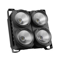 Projecteur LED COB 4 Yeux 4x100W 2-en-1/6-en-1 RGB UV pour Public, Éclairage de Scène LED pour Mariages, Projecteur PAR COB