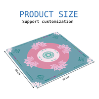 Tapis de Mahjong Pliable à Motif Floral Moderne, Antidérapant en Caoutchouc, Écologique et Durable, Nouvelle Collection, Vente Chaude, Marque OEM