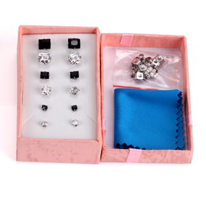 ต่างหูแบบติดหู ชุดเครื่องประดับประดับด้วยเพทายสองสีสันสดใส ราคาโรงงาน สำหรับผู้หญิง ต่างหู เครื่องประดับ ของขวัญ - Product Image 6