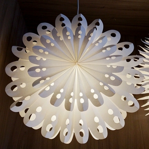 Tùy Chỉnh Giáng Sinh Giấy Sao Ánh Sáng Trang Trí Handmade Lớn Hoa Giấy Gấp Treo Bông Tuyết Ánh Sáng Sao - Product Image 3