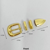 Boucle de ceinture pour femme de haute qualité 20 mm en alliage de zinc moulé sous pression, ensemble de 2 pièces, boucle à ardillon, quincaillerie d'usine, boucle de ceinture 3 pièces