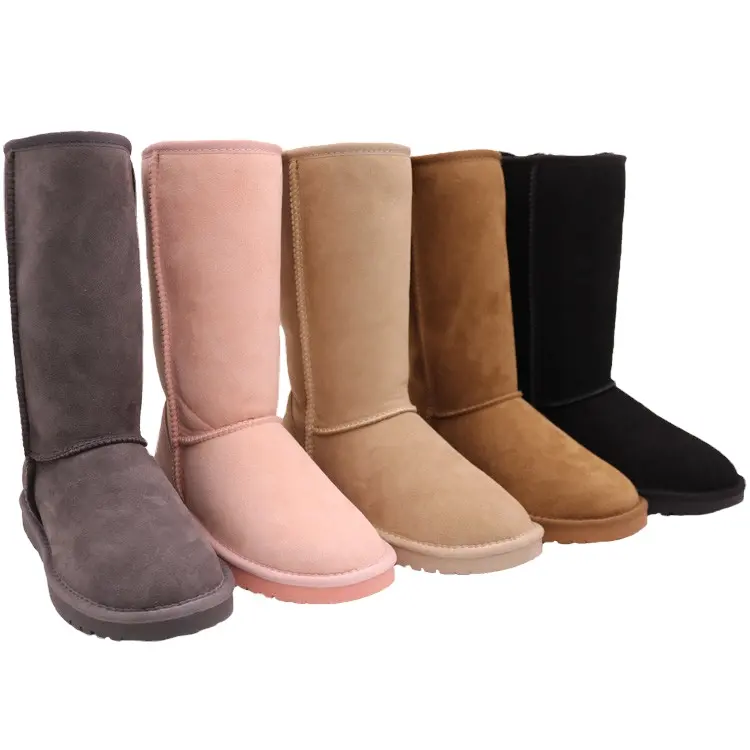 CF212-5815 VAA การออกแบบคลาสสิกออสเตรเลีย100% คู่หน้า Sheepskin Winter Snow Boots รองเท้าสำหรับชายอินเดีย