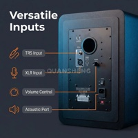 BX5D2+BT Haut-parleur de studio actif miniature de haute qualité de 5 pouces avec Bluetooth pour une utilisation à domicile/au bureau