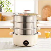 Cuisinière à vapeur électrique professionnelle Great Bear pour usage domestique et commercial, multicouche, en acier inoxydable