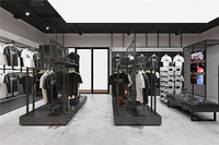 Présentoir de vêtements de sport design d'intérieur pour baskets personnalisées, magasin de chaussures à la mode, étagères de présentation pour magasin de détail