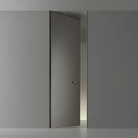 Porte insonorisée en bois massif moderne, taille et couleur personnalisables, pour chambre et villa, utilisation intérieure