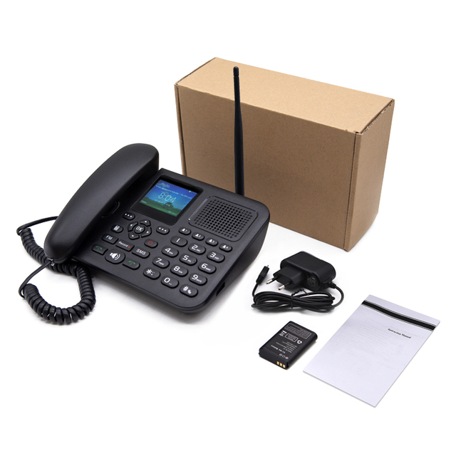 Oem Logo GSM 850 900 1800 1900mhz Wireless Landline Cellular Desktop Phone Cordless Telephone